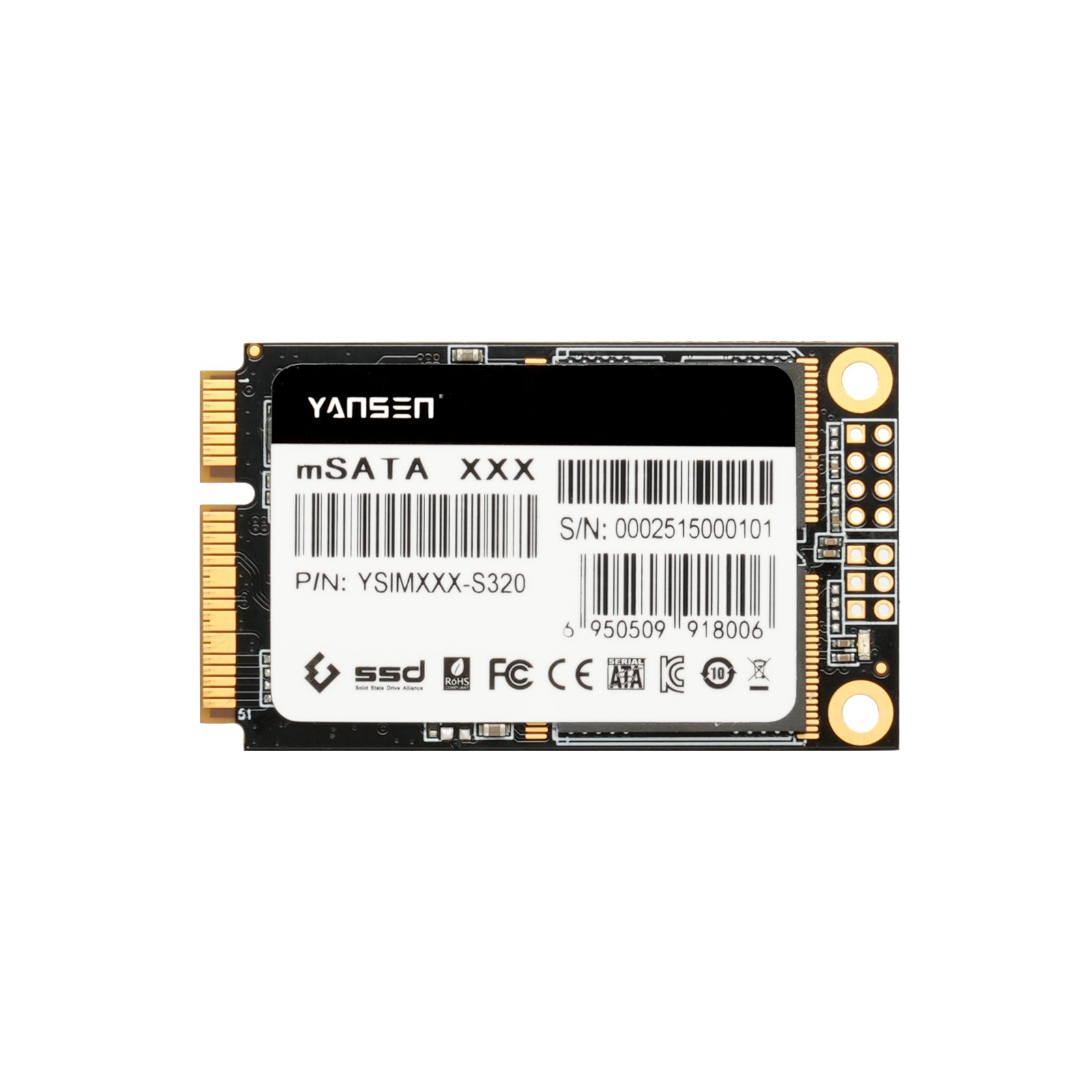 YSIMXXX-S320 mSATA工控级固态硬盘